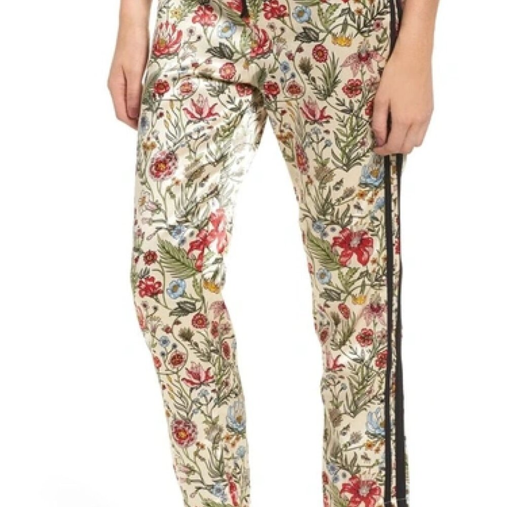 MOTHER Denim The Lounger Satin Ankle Pants In The Garden Of Good And Evil